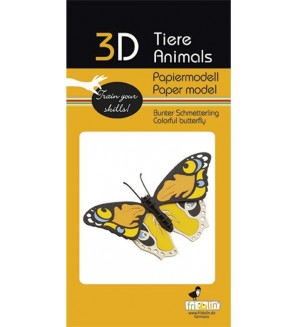 Картонен 3D модел за сглобяване Fridolin - Пеперуда Картонен 3D модел за сглобяване Fridolin - Пеперуда