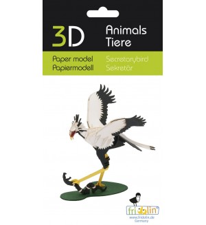 Картонен 3D модел за сглобяване Fridolin - Птица Картонен 3D модел за сглобяване Fridolin - Птица