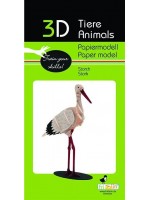 Картонен 3D модел за сглобяване Fridolin - Щъркел Картонен 3D модел за сглобяване Fridolin - Щъркел
