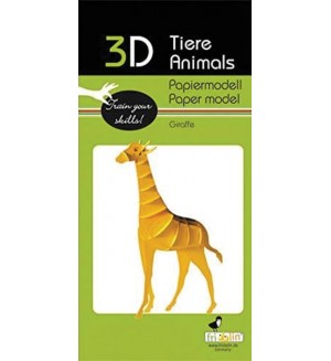 Картонен 3D модел за сглобяване Fridolin - Жираф Картонен 3D модел за сглобяване Fridolin - Жираф