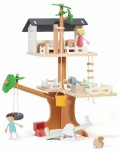 Къща за кукли Classic World - На дърво, с аксесоари 