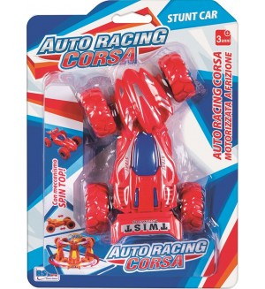 Каскадна количка RS Toys - С фрикция, червена