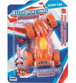 Каскадна количка RS Toys - С фрикция, оранжева