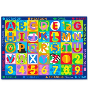 Килимче за игра Melissa & Doug - Букви и цифри
