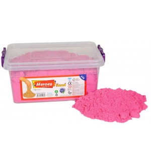 Kинетичен пясък Heroes - 5 kg, розов Kинетичен пясък Heroes - 5 kg, розов