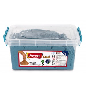 Кинетичен пясък Heroes – Син цвят, 3000 g