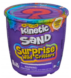 Кинетичен пясък Kinetic Sand Wild Critters - С изненада, червен