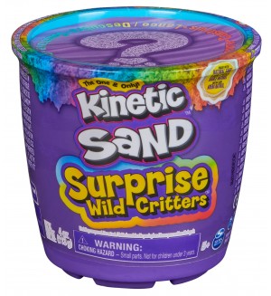 Кинетичен пясък Kinetic Sand Wild Critters - С изненада, зелен