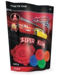 Кинетичен пясък Red Castle - Cars 3, червен, с 4 формички, 500 g