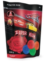 Кинетичен пясък Red Castle - Cars 3, червен, с 4 формички, 500 g