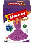 Кинетичен пясък в кyтия Heroes – Лилав цвят, 500 g