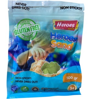 Кинетичен пясък в кyтия Heroes – Син цвят, 500 g