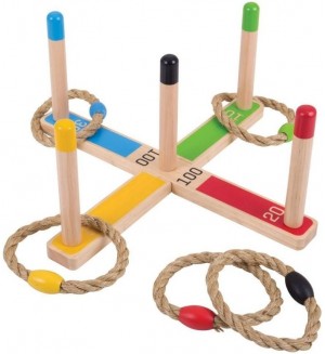 Класическа игра с въжени рингове Bigjigs