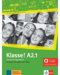 Klasse! A2.1 Kursbuch mit Audios und Videos Hybride Ausgabe / Немски език - ниво A2.1: Учебник + Аудио + Видео