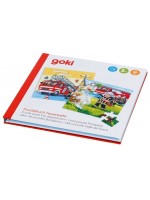 Книжка с пъзели Goki - Пожарна, 3 броя