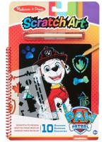 Книжка със скреч картини Melissa & Doug - Маршал от Пес Патрул 