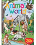 Книжка със стикери Depesche - Животински свят