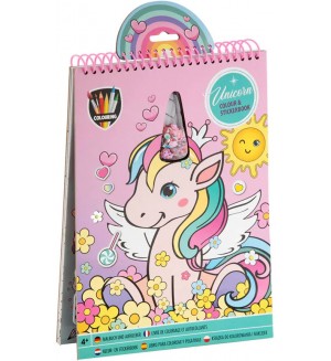Книжка със стикери Grafix - Unicorn Книжка със стикери Grafix - Unicorn