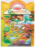 Книжка със стикери Melissa & Doug - Динозаври, за многократна употреба 