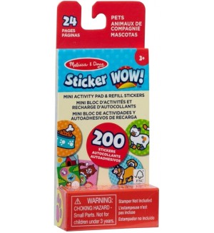 Книжка със стикери Melissa & Doug - Домашни любимци