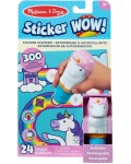 Книжка със стикери Melissa & Doug - Еднорози, с печат