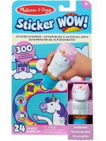 Книжка със стикери Melissa & Doug - Еднорози, с печат