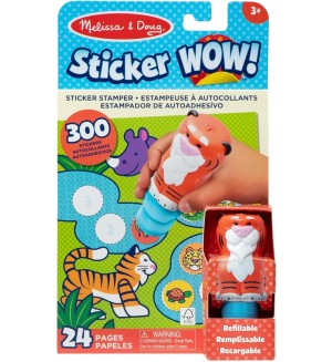 Книжка със стикери Melissa & Doug - Тигър, с печат