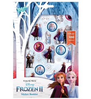 Книжка със стикери Totum - Frozen, 300 броя