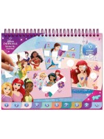 Книжка със стикери за подреждане по номера Totum - Принцеси
