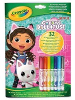 Книжка за оцветяване Crayola GABBY + 7 маркера