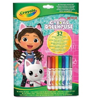 Книжка за оцветяване Crayola GABBY + 7 маркера