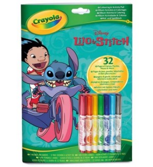 Книжка за оцветяване Crayola - Lilo & Stitch 