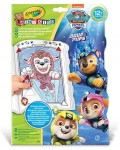 Книжка за оцветяване Crayola Mini Kids - Paw Patrol, със стикери