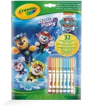 Книжка за оцветяване Crayola Paw Patrol + 7 маркера