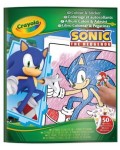 Книжка за оцветяване Crayola Sonic - 50 стикера