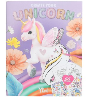  Книжка за оцветяване Depesche TopModel - Ylvi Unicorn, със стикери