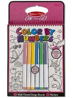 Книжка за оцветяване по номера Melissa & Doug, розова
