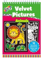 Книжка за оцветяване с кадифе Galt - Животни