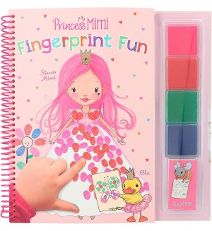 Книжка за оцветяване с пръсти Depesche Princess Mimi