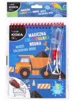 Книжка за оцветяване с вода Kidea - камион
