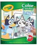 Книжка за оцветявне Crayola Bluey - 50 стикера