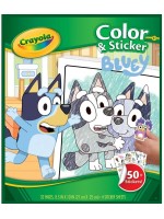 Книжка за оцветявне Crayola Bluey - 50 стикера