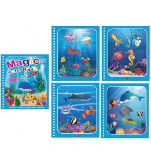 Книжка за рисуване с вода Acool Toy - Подводен свят