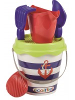 Кофичка за пясък Ecoiffier - Marine, 5 части