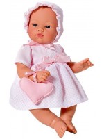 Кукла Asi - Бебе Коке, с розова рокля и чантичка