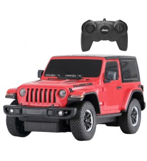 Кола с дистанционно управление Rastar - Jeep Wrangler Rubicon JL, 1:24, асортимент