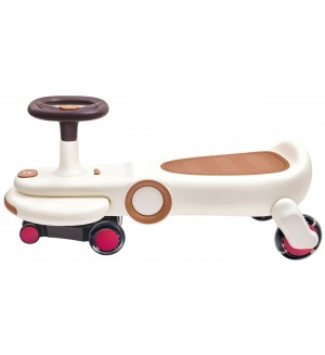 Кола за яздене Hape International - Wiggle and Giggle, бяла