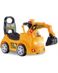 Кола за яздене Lisciani Giochi Carotina Baby - Булдозер, със звук и светлина