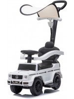 Кола за яздене с дръжка Chipolino - Mercedes G350d, бяла