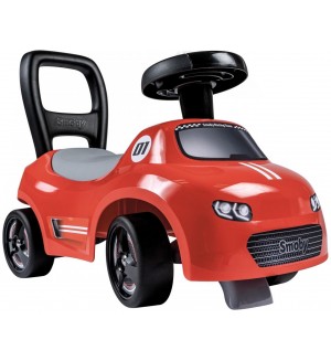 Кола за яздене Smoby - Auto Ride-On, червена